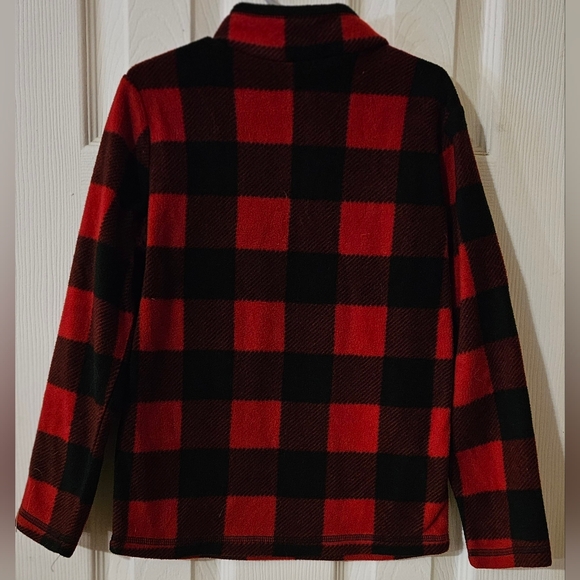 JUMPING BEANS Buffalo Plaid Pullover Fleece Flannel Shirt- Kids Size Youth 6 - Picture 2 of 4